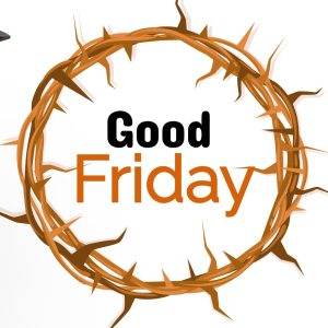 Good Friday thorns and nails illustration