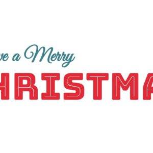 Festive Christmas greeting card with a message 'Have a Merry Christmas'