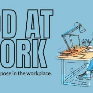 Person working at a desk, illustrating the theme of finding purpose in the workplace.