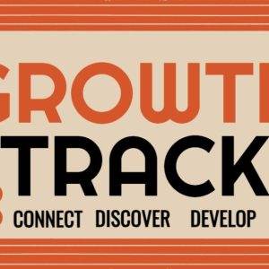 Growth Track banner with connect, discover, and develop text