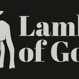 Minimalist Lamb Graphic with Bold Text